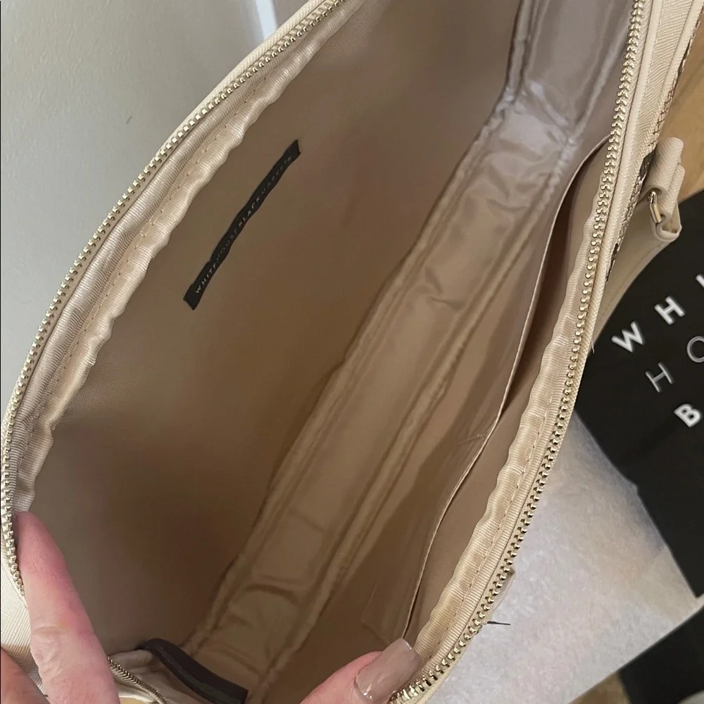White House Black Market Python Pattern Laptop Bag NWT